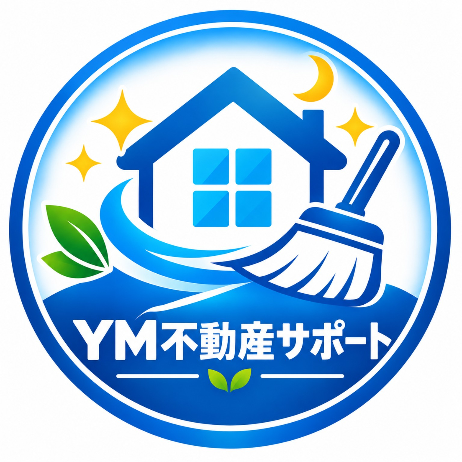 YM不動産サポートの丸い会社ロゴ